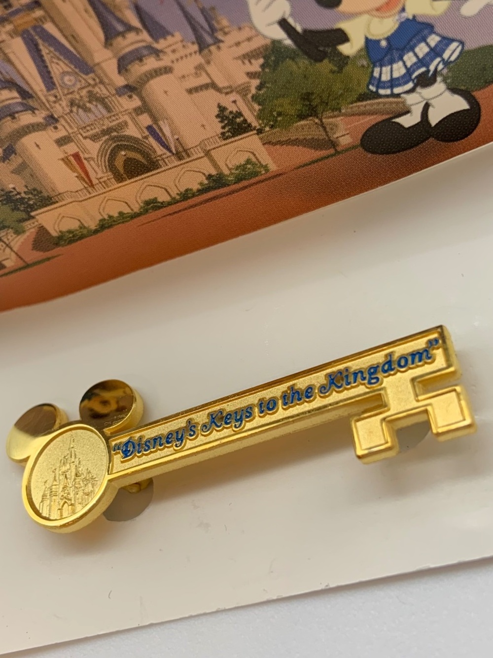 Disney Parks Magic Kingdom Castle Disney's Keys to the Kingdom Gold Tone Key Pin